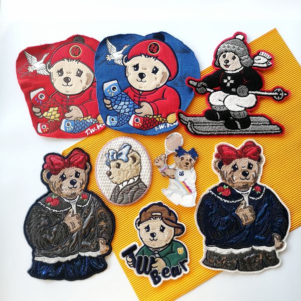 tools embroidery sew on big bear patch,embroidered large chenille bears cartoon badge, animal appliques badges diy accessory,animals patches, Black
tools embroidery sew on big bear patch,embroidered large chenille bears cartoon badge, animal appliques badges diy accessory,animals patches, Black