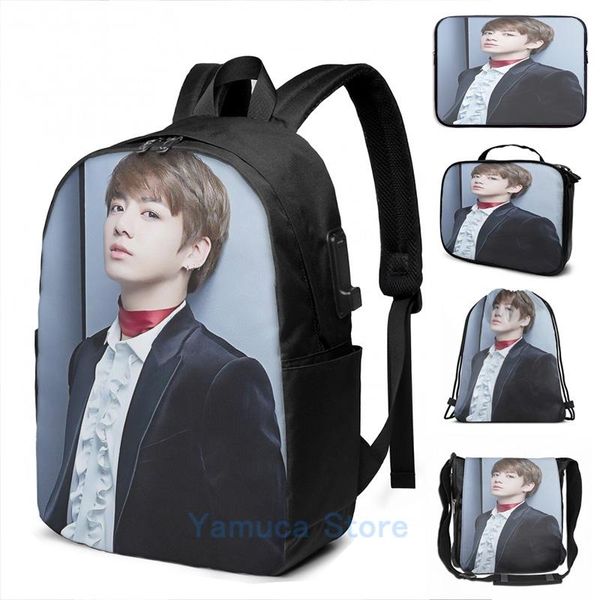 backpack funny graphic print jungkook usb charge men school bags women bag travel laptop
backpack funny graphic print jungkook usb charge men school bags women bag travel laptop
