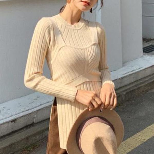 two piece dress set autumn long sleeve pullover knitted sweater and vest elgant office ladies women sets korean sweet boho slim suits, White
two piece dress set autumn long sleeve pullover knitted sweater and vest elgant office ladies women sets korean sweet boho slim suits, White