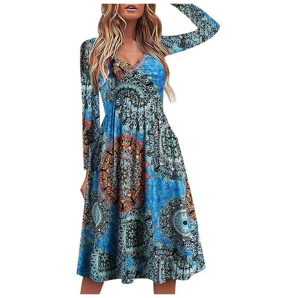 casual dresses elegant knee-length dress swing cocktail party vintage floral women long sleeve v-neck tunic vestido de mujer, Black;gray
casual dresses elegant knee-length dress swing cocktail party vintage floral women long sleeve v-neck tunic vestido de mujer, Black;gray