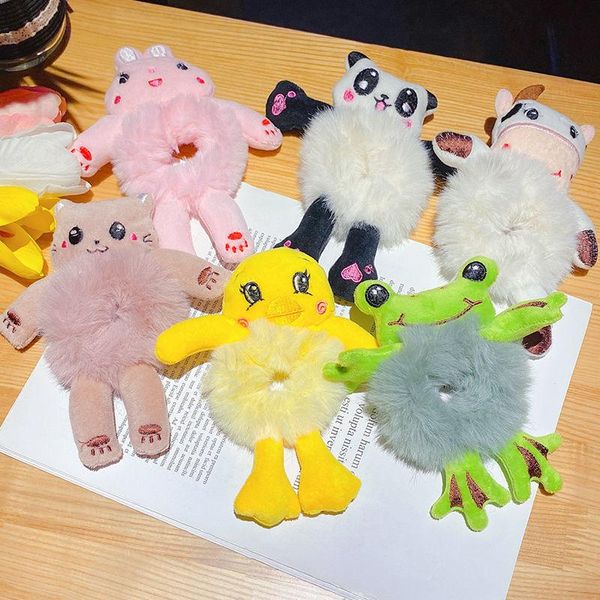 hair accessories cute plush bear frog rope fashion women scrunchies girls elastic band ring ponytail holder, Slivery;white
hair accessories cute plush bear frog rope fashion women scrunchies girls elastic band ring ponytail holder, Slivery;white