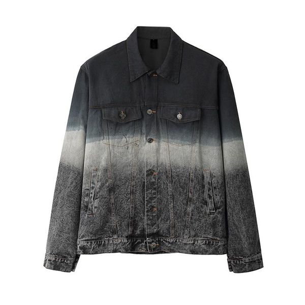 men's jackets men/women couple gradients washed denim jacket girls bf sytle street wear hip hop casual loose make old jeans coat, Black;brown
men's jackets men/women couple gradients washed denim jacket girls bf sytle street wear hip hop casual loose make old jeans coat, Black;brown