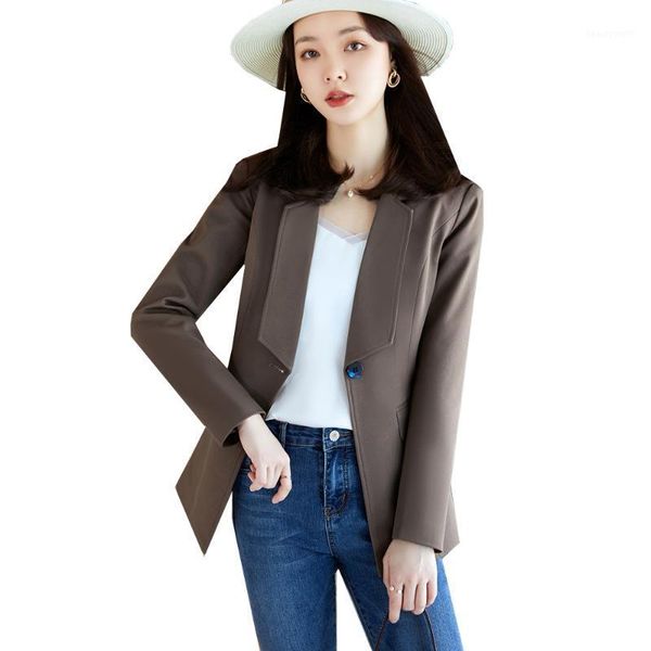 women's suits & blazers 2021 spring fall autumn arrival fashion blazer women black brown coat office lady formal business wear jackets, White;black
women's suits & blazers 2021 spring fall autumn arrival fashion blazer women black brown coat office lady formal business wear jackets, White;black