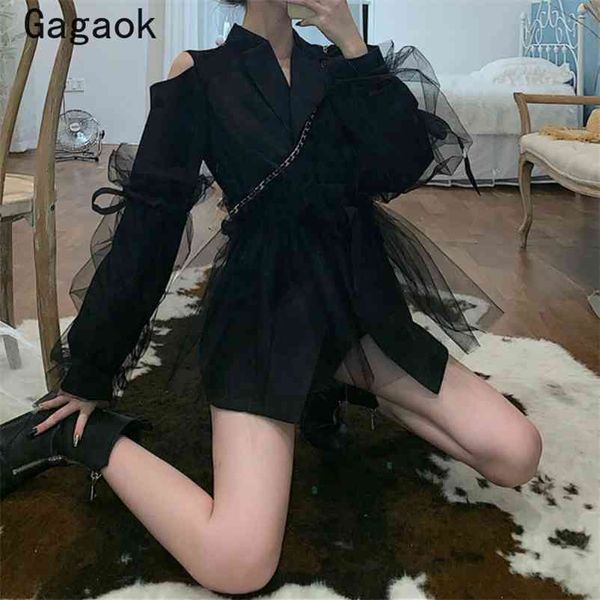 women high street black jacket summer solid long full bow thin jackets loose casual fashion wild korean coats 210531, Black;brown
women high street black jacket summer solid long full bow thin jackets loose casual fashion wild korean coats 210531, Black;brown