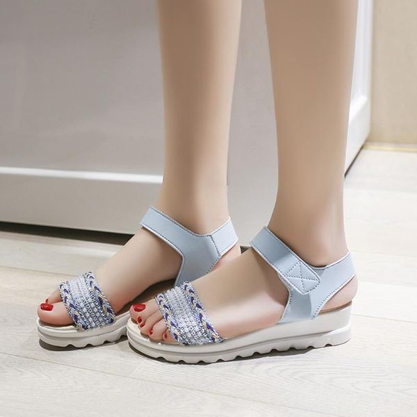 summer platform sandals 2021 fashion women sandal flat shoes casual woman hook&loop peep toe plus shoes#, Black
summer platform sandals 2021 fashion women sandal flat shoes casual woman hook&loop peep toe plus shoes#, Black
