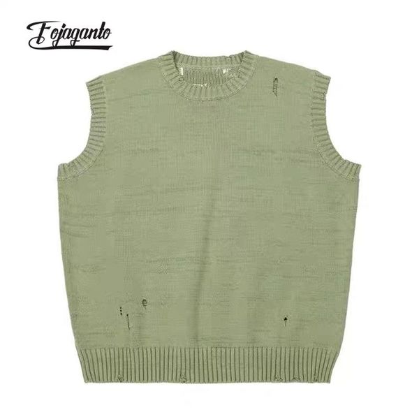 men's vests bolubao japanese knitted vest street style casual couple pullover sweater tide high loose men, Black;white
men's vests bolubao japanese knitted vest street style casual couple pullover sweater tide high loose men, Black;white