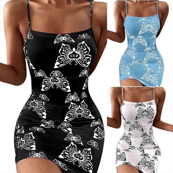 fashion slim butterfly womens dress printing sleeveless sling casual skirt vestido de mujer summer, Black;gray
fashion slim butterfly womens dress printing sleeveless sling casual skirt vestido de mujer summer, Black;gray