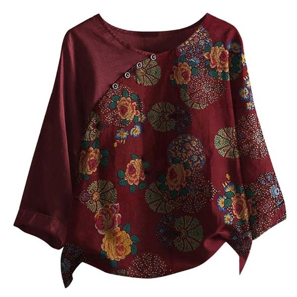women's blouses & shirts round neck women autumn plus size button flower long sleeve linen shirt harajuku blouse spring comfortable ju, White
women's blouses & shirts round neck women autumn plus size button flower long sleeve linen shirt harajuku blouse spring comfortable ju, White