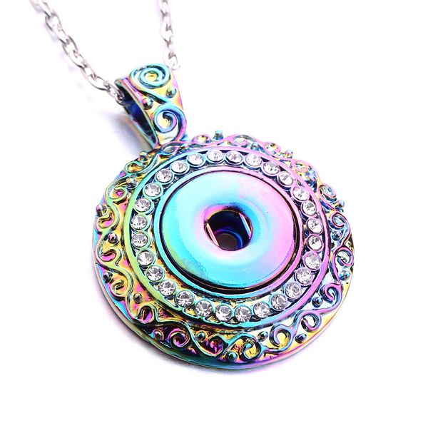 vintage snap button jewelry dazzle color plating pendant fit 18mm snaps buttons necklace for women men noosa n132, Silver 
vintage snap button jewelry dazzle color plating pendant fit 18mm snaps buttons necklace for women men noosa n132, Silver