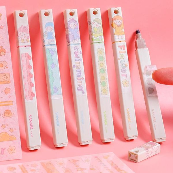 highlighters 6pcs soft color highlighter marker pen water based ink morandi pastel brush tip for drawing paint doodle, Black;red
highlighters 6pcs soft color highlighter marker pen water based ink morandi pastel brush tip for drawing paint doodle, Black;red