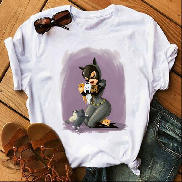 womens t shirt summer women catwoman and fashion cool female harajuku thin section tees clothing femme, White
womens t shirt summer women catwoman and fashion cool female harajuku thin section tees clothing femme, White