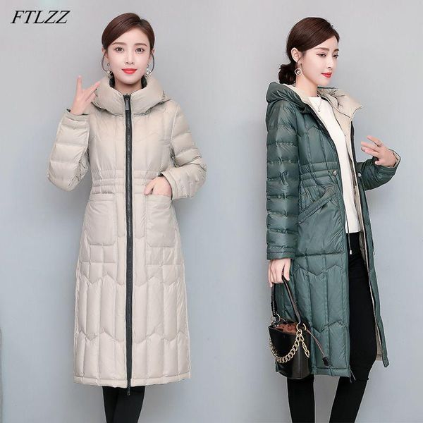 women's down & parkas ftlzz winter double side long light feather jacket woman high waist hooded outwear white duck coat fit warm puffe, Black
women's down & parkas ftlzz winter double side long light feather jacket woman high waist hooded outwear white duck coat fit warm puffe, Black