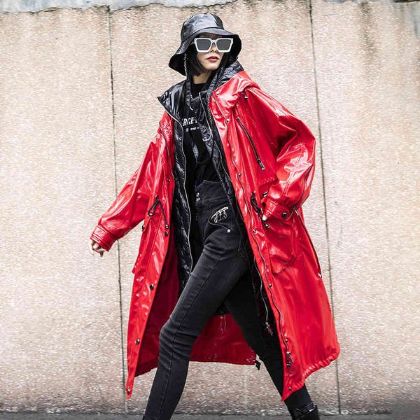 women's down & parkas tuogu chao brand women's winter european goods removable liner two-piece set pu leather hooded long down jac, Black
women's down & parkas tuogu chao brand women's winter european goods removable liner two-piece set pu leather hooded long down jac, Black