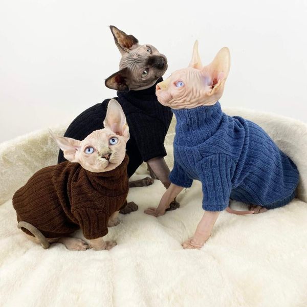 birus hairless cat clothes winter thick warm high collar bottomed sweater sphinx costumes
birus hairless cat clothes winter thick warm high collar bottomed sweater sphinx costumes