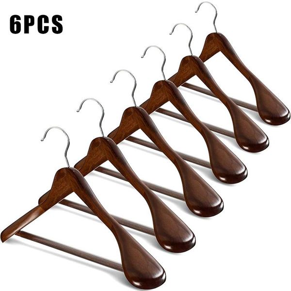 hangers & racks 6 pcs wide shoulder wooden with non slip pants bar for coat clothes dress suit jw
hangers & racks 6 pcs wide shoulder wooden with non slip pants bar for coat clothes dress suit jw