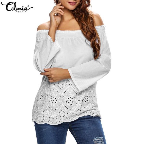 women's blouses & shirts celmia women off shoulder office lady long sleeve lace embroidery white casual blusas femme oversized
women's blouses & shirts celmia women off shoulder office lady long sleeve lace embroidery white casual blusas femme oversized