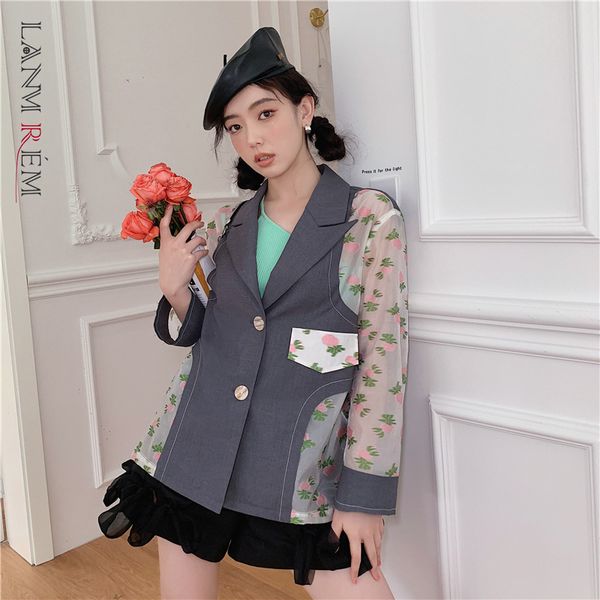 summer transparent printing floral sleeve patchwork blazer women loose fashion tide clothing 2h186 210507, White;black
summer transparent printing floral sleeve patchwork blazer women loose fashion tide clothing 2h186 210507, White;black