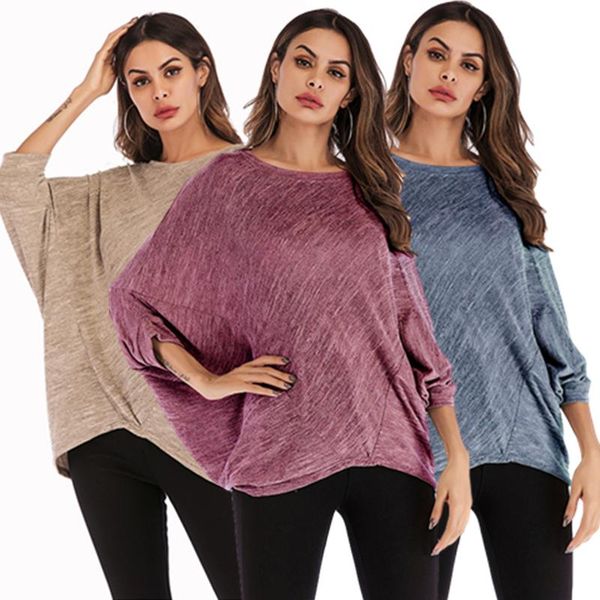 spring and summerwomen's solid color half-sleeve high low casual loose t-shirt with bat sleeves women's, White
spring and summerwomen's solid color half-sleeve high low casual loose t-shirt with bat sleeves women's, White