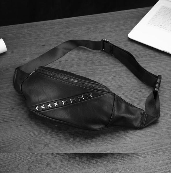 style men's leather belt bag multi-function rivet messenger leisure small waist bags
style men's leather belt bag multi-function rivet messenger leisure small waist bags