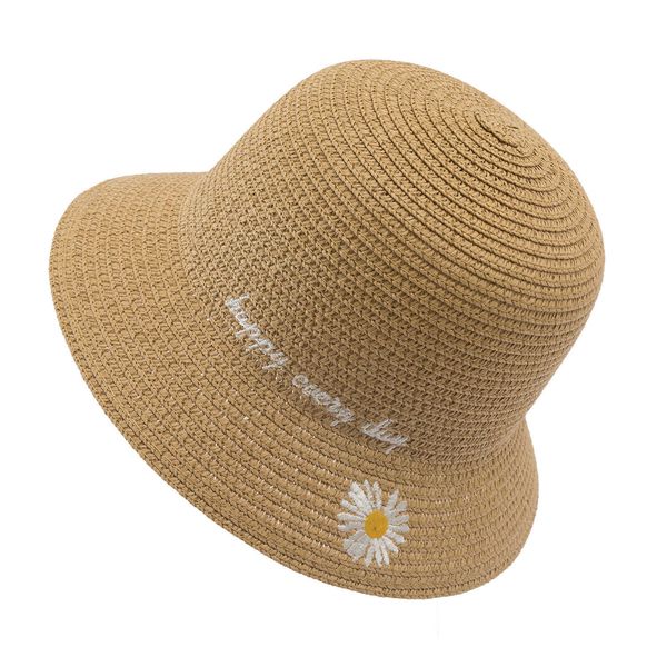 children straw hat summer sun protection and shade leisure embroidery little daisy clear 3-6 years old, Yellow
children straw hat summer sun protection and shade leisure embroidery little daisy clear 3-6 years old, Yellow