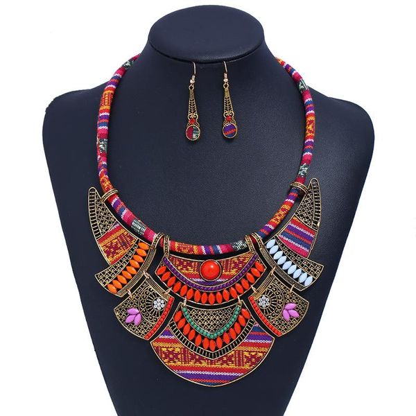 wedding jewelry sets ethnic elaborate exaggerate retro ethos tribal resin earrings necklace two of women dress costume equisite jewerly set, Slivery;golden
wedding jewelry sets ethnic elaborate exaggerate retro ethos tribal resin earrings necklace two of women dress costume equisite jewerly set, Slivery;golden
