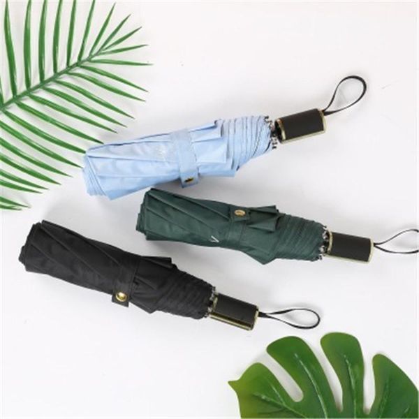 umbrellas anti uv automatic rain women three folding umbrella windproof pure color fashion female parasol
umbrellas anti uv automatic rain women three folding umbrella windproof pure color fashion female parasol