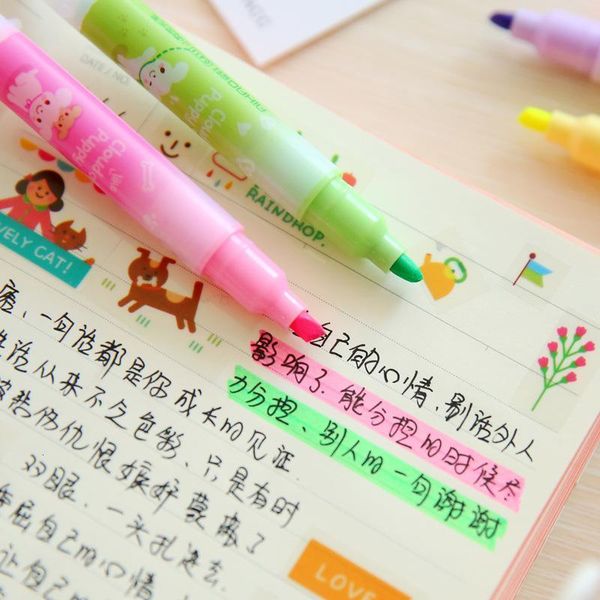 100pcs highlighters 12 pack/lot kawaii dog highlighter cute 6 colors drawing painting art marker pen school suppli stationery gift
100pcs highlighters 12 pack/lot kawaii dog highlighter cute 6 colors drawing painting art marker pen school suppli stationery gift