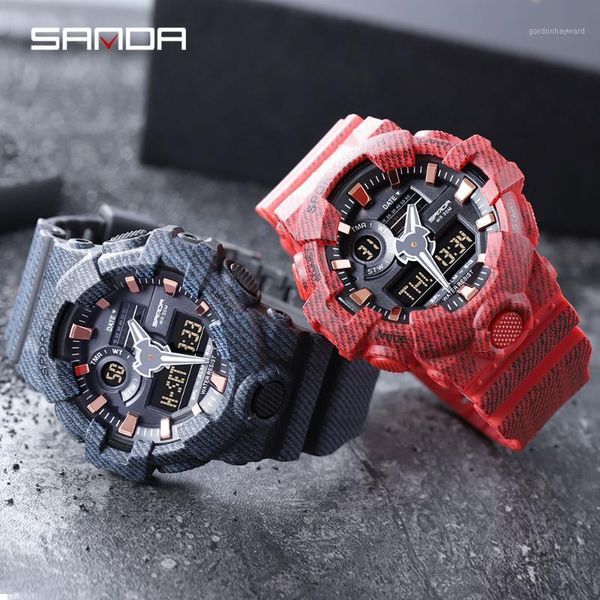 men's watch s- digital led sports waterproof clock relogio masculino wristwatches, Slivery;brown
men's watch s- digital led sports waterproof clock relogio masculino wristwatches, Slivery;brown