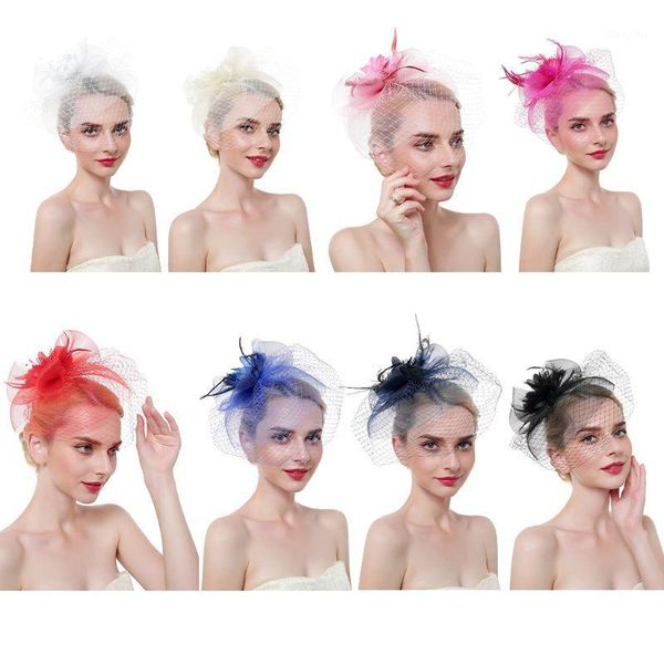 european fascinators hat ladies flower bowknot mesh feathers party vintage banquet wedding veil duckbill hair clips1
european fascinators hat ladies flower bowknot mesh feathers party vintage banquet wedding veil duckbill hair clips1