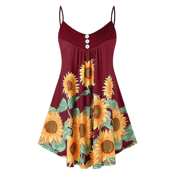 tank women and blouses 2021 mujer plus size v neck sleeveless button sunflower printing blouse polyester #t1g women's & shirts, White
tank women and blouses 2021 mujer plus size v neck sleeveless button sunflower printing blouse polyester #t1g women's & shirts, White