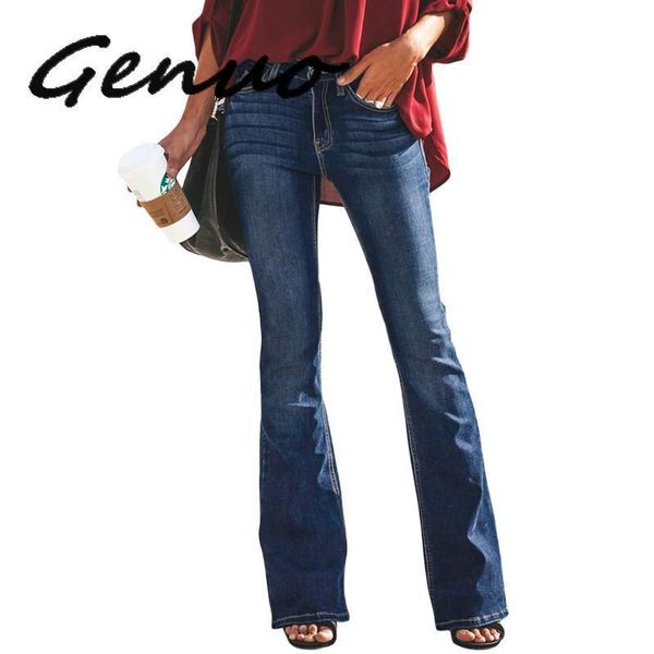 women's jeans women vintage hole ripped high waist stretchy button fit flare ladies casual wide leg washed denim trousers, Blue
women's jeans women vintage hole ripped high waist stretchy button fit flare ladies casual wide leg washed denim trousers, Blue