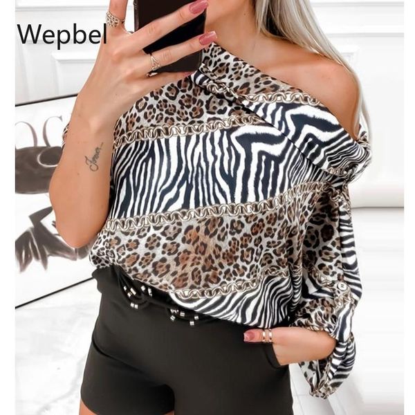 women's blouses & shirts wepbel loose summer blouse off shoulder shirt leopard print long sleeve women fashion, White
women's blouses & shirts wepbel loose summer blouse off shoulder shirt leopard print long sleeve women fashion, White