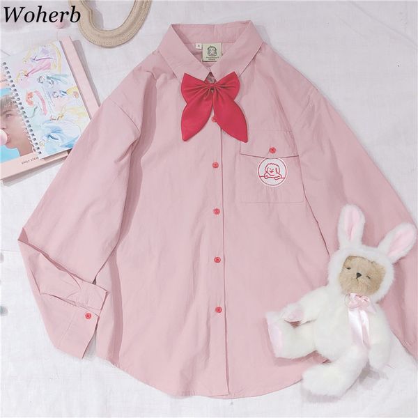 lolita shirt autumn women blouse bow bandage kawaii pink blouses japanese style cartoon embroidery blusas 23168 210417, White
lolita shirt autumn women blouse bow bandage kawaii pink blouses japanese style cartoon embroidery blusas 23168 210417, White