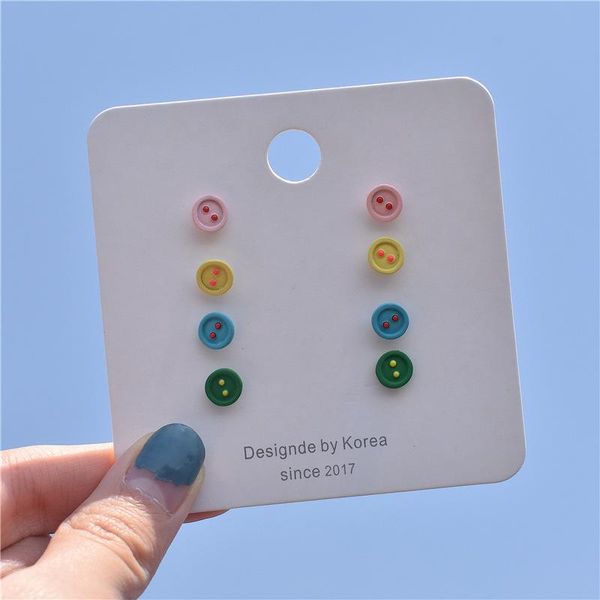 geometric small baking lacquer button stud earrings2021 color delicate mini earrings korean fashion accessories, Golden;silver
geometric small baking lacquer button stud earrings2021 color delicate mini earrings korean fashion accessories, Golden;silver
