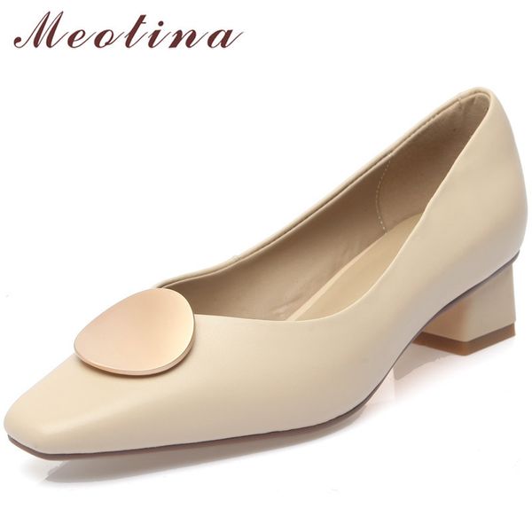 spring square toe woman shoes real leather med heels metal decoration block heel pumps female footwear apricot 40 210517, Black
spring square toe woman shoes real leather med heels metal decoration block heel pumps female footwear apricot 40 210517, Black