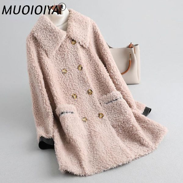 women's fur & faux coat winter 100% real sheep shearing female 2022 elegant wool jacket korean style manteau femme gxy881, Black
women's fur & faux coat winter 100% real sheep shearing female 2022 elegant wool jacket korean style manteau femme gxy881, Black