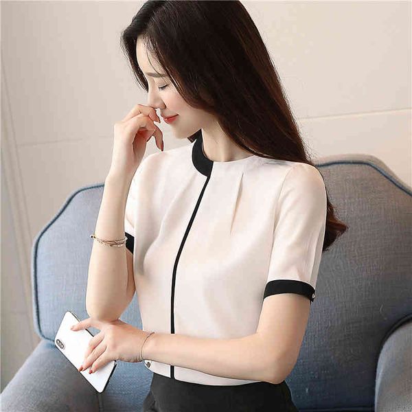 chiffon short sleeve blouse shirt elegant office ladies casual slim solid red women clothing 0215 40 210415, White
chiffon short sleeve blouse shirt elegant office ladies casual slim solid red women clothing 0215 40 210415, White