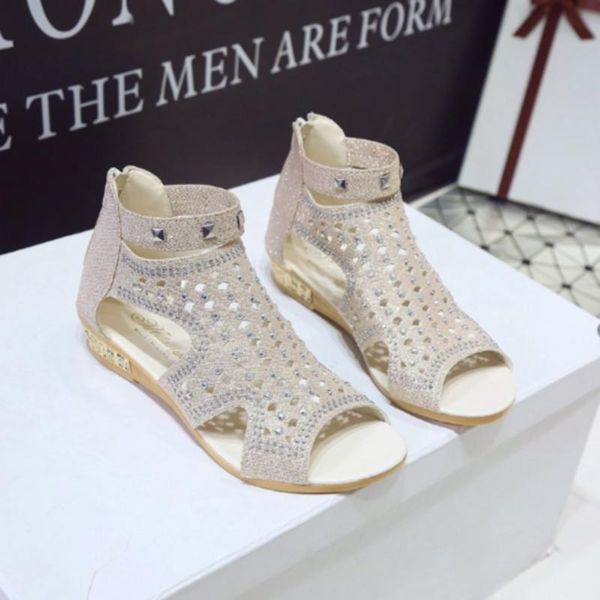 sandals 2021 women's wedge ladies fish mouth hollow roma summer shoes fashion casual non-slip crystal bling footwear, Black
sandals 2021 women's wedge ladies fish mouth hollow roma summer shoes fashion casual non-slip crystal bling footwear, Black