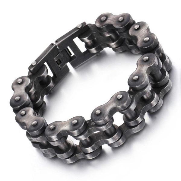link, chain 22mm heavy men chunky brush black biker bike bracelet vintage matte stainless steel motorcycle bicycle bracelets jewelry
link, chain 22mm heavy men chunky brush black biker bike bracelet vintage matte stainless steel motorcycle bicycle bracelets jewelry