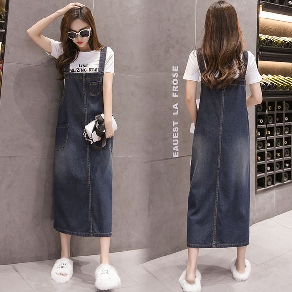 factorynqga new korean large size loose fat mm fashion versatile denim strap skirt medium length slim dress women's wear, White;black
factorynqga new korean large size loose fat mm fashion versatile denim strap skirt medium length slim dress women's wear, White;black