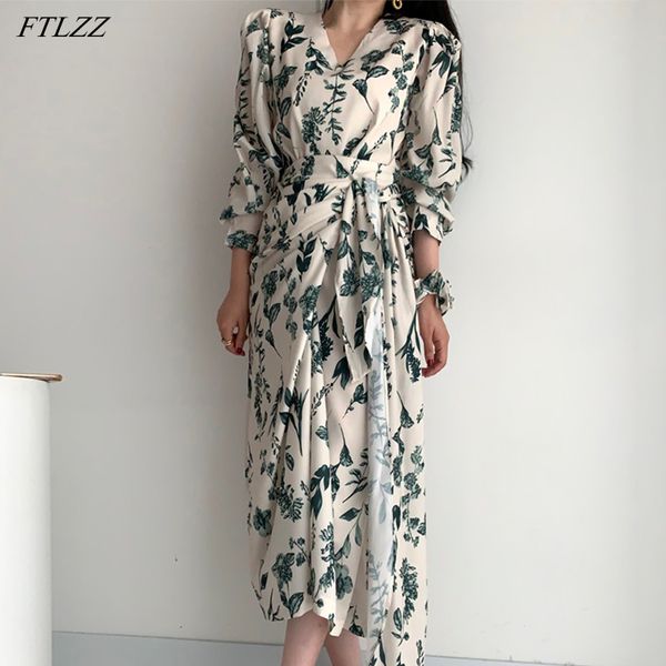 spring autumn women elegant v-neck sash tie up floral print dress vintage casual long sleeve seaside beach 210423, Black;gray
spring autumn women elegant v-neck sash tie up floral print dress vintage casual long sleeve seaside beach 210423, Black;gray