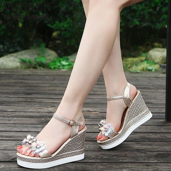 dress shoes woman sandals platform fashion pearl 2021 summer 10cm super high heels wedges for women female sandal, Black
dress shoes woman sandals platform fashion pearl 2021 summer 10cm super high heels wedges for women female sandal, Black