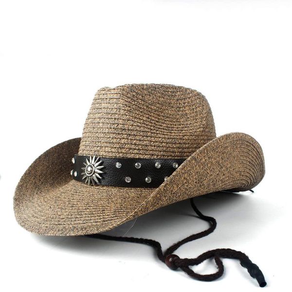 cloches 2021 western cowboy hat women men hollow lady dad beach sombrero hombre straw panama cowgirl jazz sun cap size 56-58cm, Blue;gray
cloches 2021 western cowboy hat women men hollow lady dad beach sombrero hombre straw panama cowgirl jazz sun cap size 56-58cm, Blue;gray