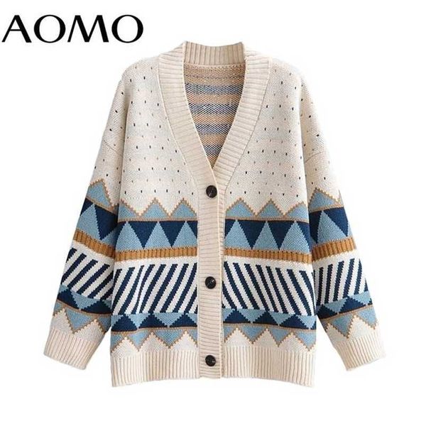 aomo autumn winter women geometry knitted cardigan sweater jumper button-up female 1f313a 211123, White
aomo autumn winter women geometry knitted cardigan sweater jumper button-up female 1f313a 211123, White