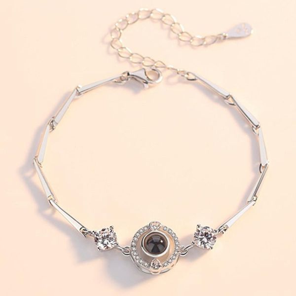 link, chain chic silver color 100 languages i love you projection bracelet fashion charm women bracelets hands jewelry memory gift for lover, Black
link, chain chic silver color 100 languages i love you projection bracelet fashion charm women bracelets hands jewelry memory gift for lover, Black