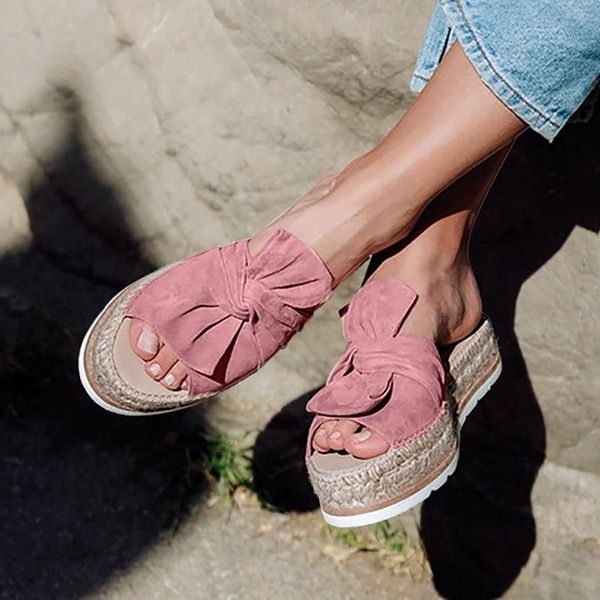 slippers women fashion bow platform espadrille sandals ladies summer open toe beach flat big size zapatos mujer, Black
slippers women fashion bow platform espadrille sandals ladies summer open toe beach flat big size zapatos mujer, Black