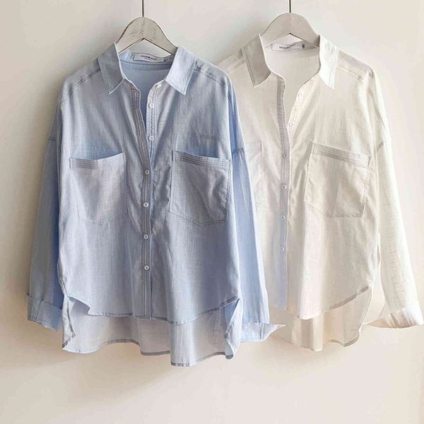 women's blouses & shirts moda feminina verão camisas de linho blusas femininas manga cheia solta casual turn-down colarinho sólido escr, White
women's blouses & shirts moda feminina verão camisas de linho blusas femininas manga cheia solta casual turn-down colarinho sólido escr, White
