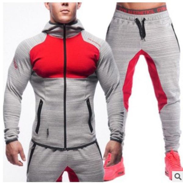 men's tracksuits 2021 autumn men leisure set zipper hooded sweatshirt and sweatpants loose outdoor workout exercise outfit, Gray
men's tracksuits 2021 autumn men leisure set zipper hooded sweatshirt and sweatpants loose outdoor workout exercise outfit, Gray