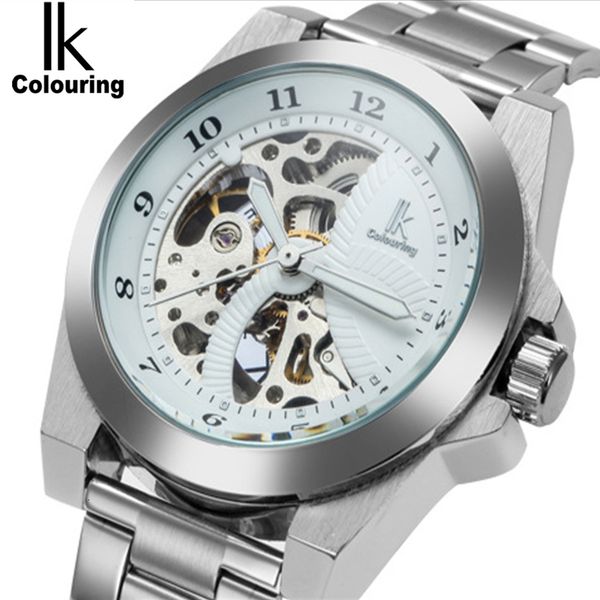 i coloring watches for men automatic mechanical rvs casual business skelet relogio masculino, Slivery;brown
i coloring watches for men automatic mechanical rvs casual business skelet relogio masculino, Slivery;brown