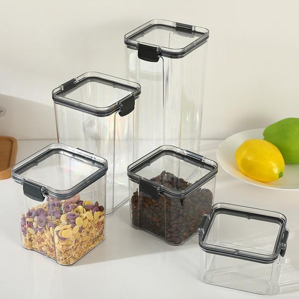 storage bottles & jars 460-1800mlsealed grains transparent household kitchen refrigerator with lids noodle box
storage bottles & jars 460-1800mlsealed grains transparent household kitchen refrigerator with lids noodle box